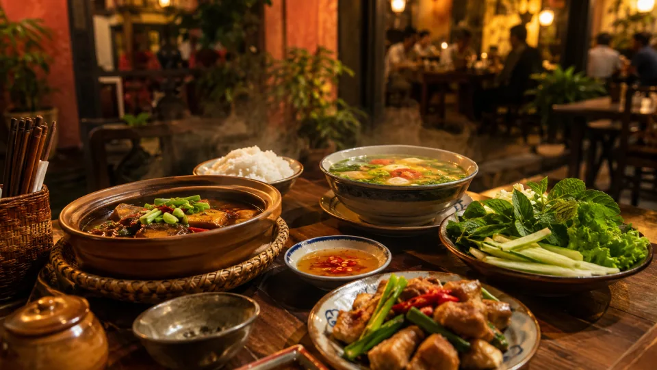 Bàn ngồi trong quán